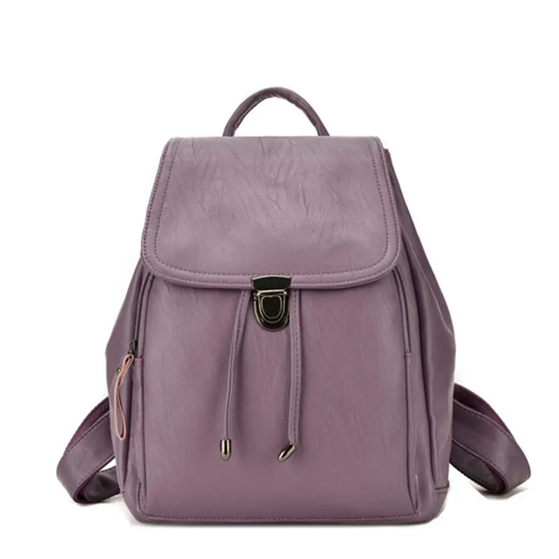 

2017 New Fashion Women Backpack Female PU Leather Women's Bucket Backpacks Bag Travel Bags Back Pack Multi-purpose Shoulder Bags