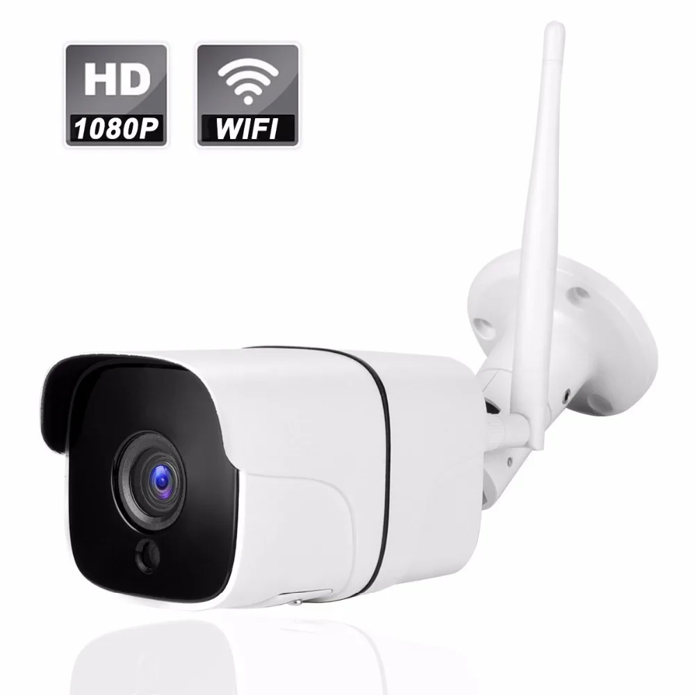 

Full HD 1080P Waterproof WiFi IP Camera TF Card Surveillance Outdoor Camera Security Night Vision Two Way Audio CCTV Camera