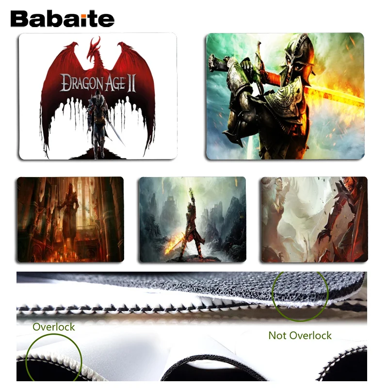 

Babaite Your Own Mats Dragon Age Beautiful Anime Mouse Mat Size for 18x22cm 25x29cm Rubber Mousemats