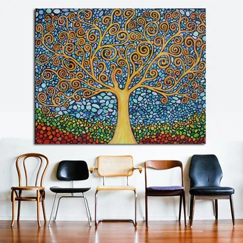 

Abstract Art Tree Paintings Wall Pictures For Living Room Wall Painting Home Decor Canvas Art Printed No Framed