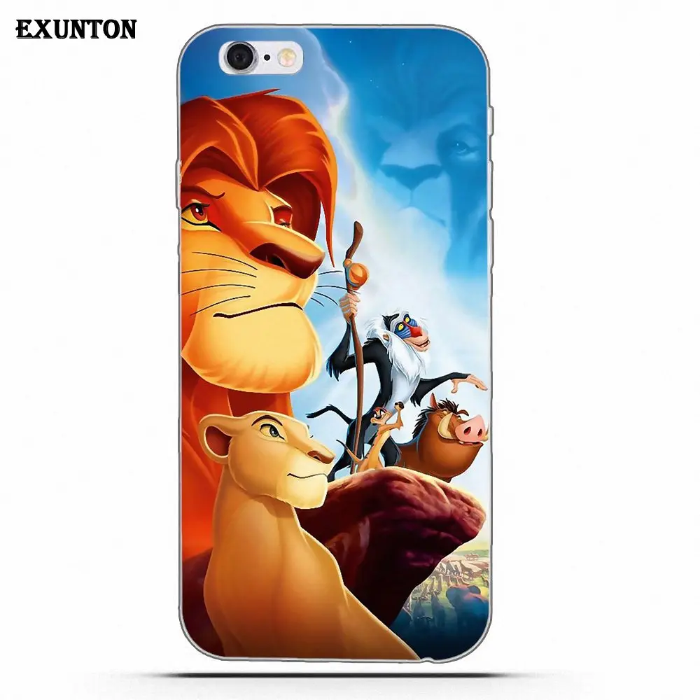 Le Roi Lion для Apple iPhone 4 4S 5 5C SE 6 6S 7 8 Plus X Мягкий ТПУ чехол телефона|Чехлы-накладки| |