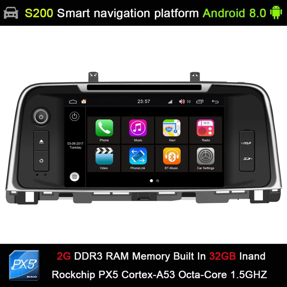 

Android 8.0 system PX5 Octa 8-Core CPU 2G Ram 32GB Rom Car DVD Radio GPS Navigation for Kia K5 OPTIMA 2016-2018