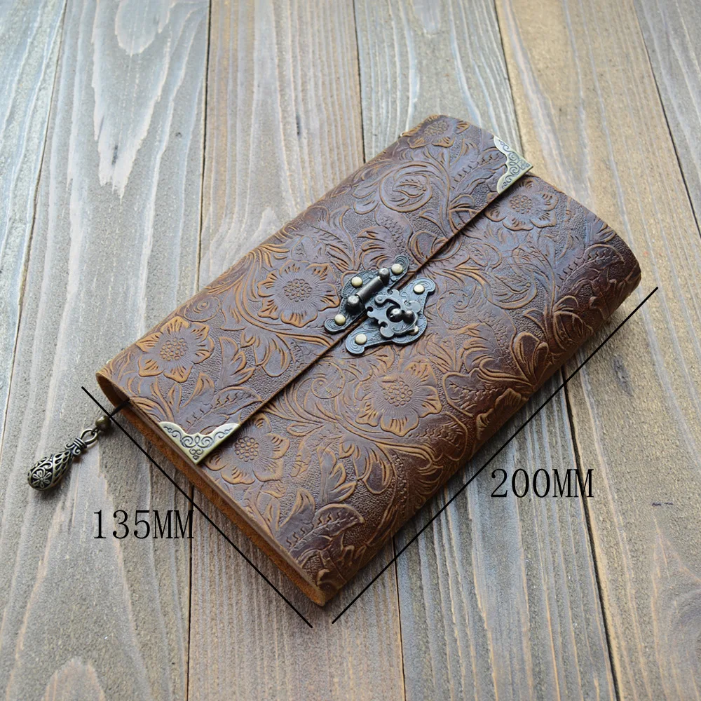 Diary with Lock, Notebook Sketch Book Vintage Style Genuine Leather Book Note Book Travel Diary Diary with Lock, Notebook Sketch Book Vintage Style Genuine Leather Book Note Book Travel Diary