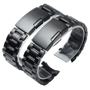 

Wholesale Men's Watchbands Bracelet 18mm 20mm 22mm Stainless Steel Watch Band Strap Straight End Solid Links CLAUDIA