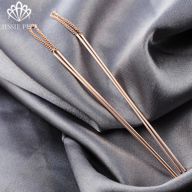 

Jessie Pepe Italina Unique Simple Long Earrings for Women or Bridal 90mm Jewelry Wholesale Top Quality Free Shipping#JP21909