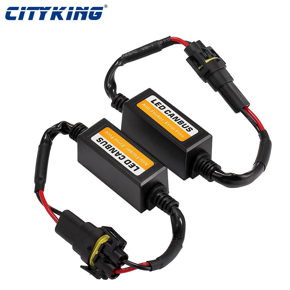 2pcs LED car Warning Canceller Capacitor Error Free Load Resistor LED