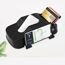 Автомобильный тканевый ящик, держатель для телефона, кожаный креативный чехол для хранения, отделочные инструменты, аксессуары для салона автомобиля