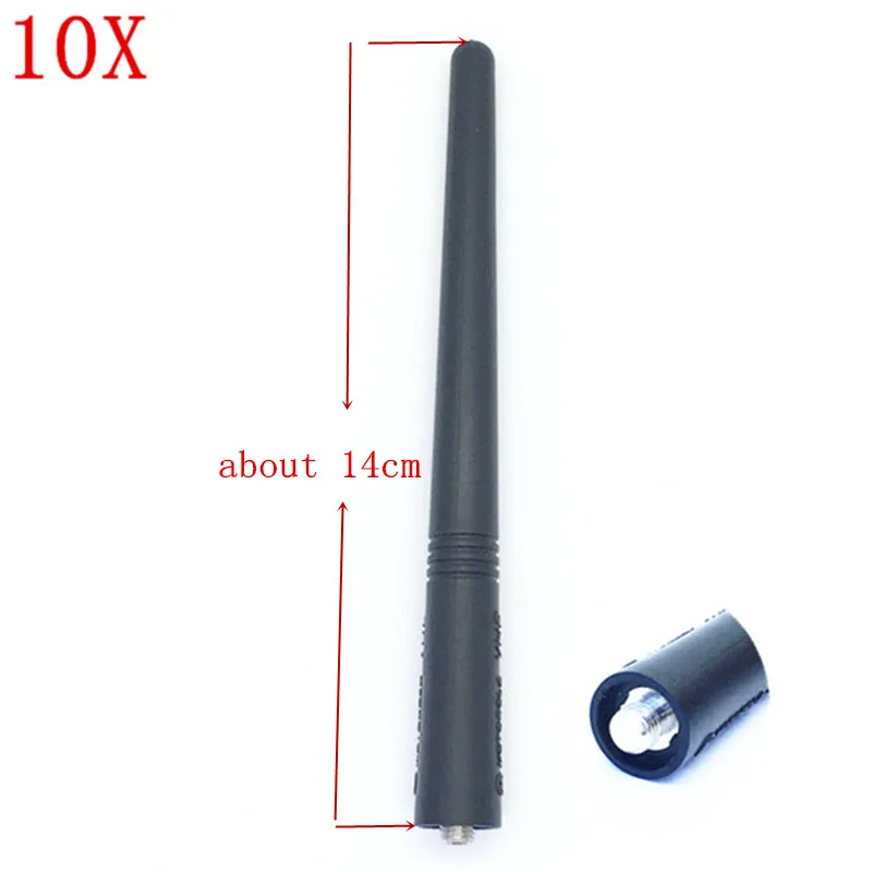 10 шт./лот длинная плетёная антенна 14 см VHF 136 174 МГц для motorola gp68 ep450 cp140 cp040 gp328 gp340 gp390