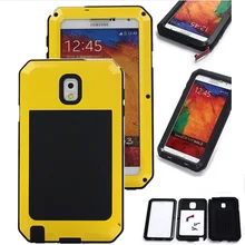 Shockproof Waterproof Power Aluminum Glass Protective Cover Phone Case For Samsung Galaxy S5 S6 S6 edge