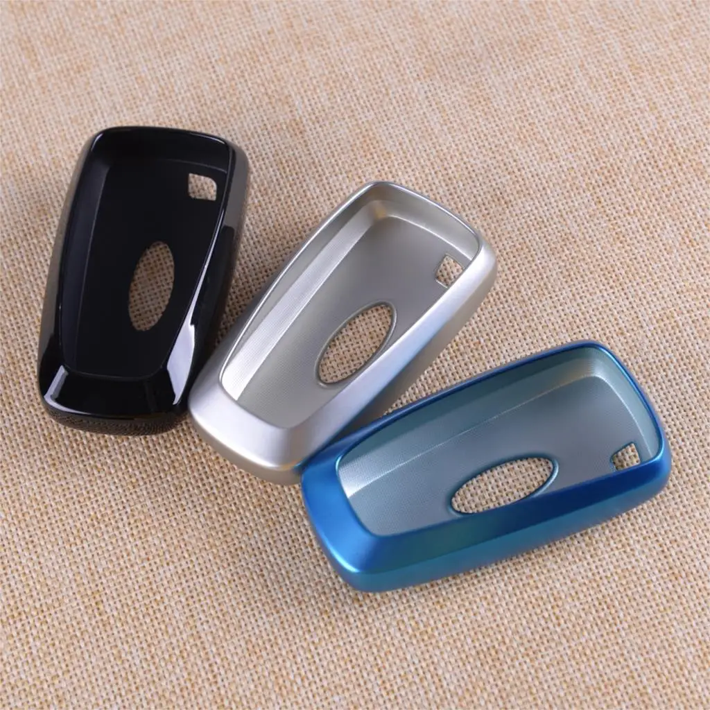 

CITALL Fit For Ford Fusion Mustang Edge Ecosport F-150 F-250 2019 Black/Silver/Blue TPU Key Remote Key Shell Cover Fob Case Bag