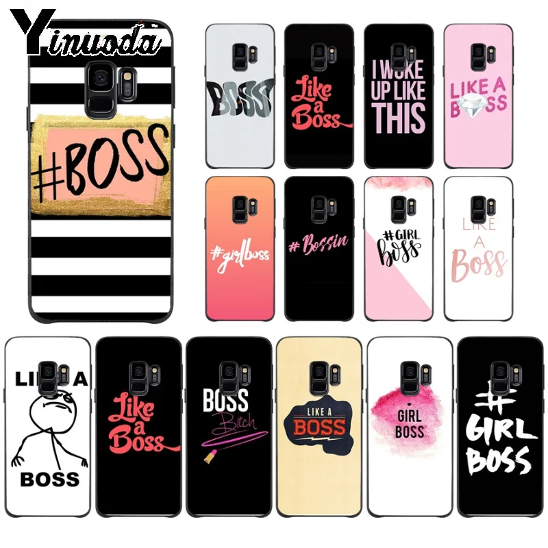 

Yinuoda Honey Girl Boss Like A Boss Customer High Quality Phone Case For Samsung Galaxy s9 s8 plus note 8 note9 s7 s10lite coque