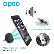 CRDC Smart Universal 360Degree Car Holder Magnetic Air Vent Mount Smartphone Dock Mobile Phone Holder Cell Phone Stands AS AUKEY