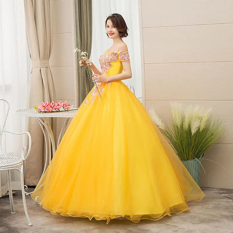 Quinceanera Dresses New The Golden Off The Shoulder Lace Vestidos 15 Anos Party Party Prom Quinceanera Gown