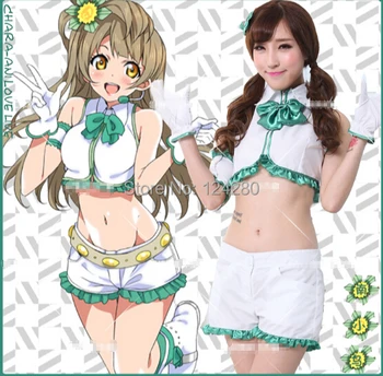 

Fashion LoveLive! Honoka Kousaka Costume Uniform Love live Kousaka Honoka Cosplay dress sets School idol project Girl Maid dress