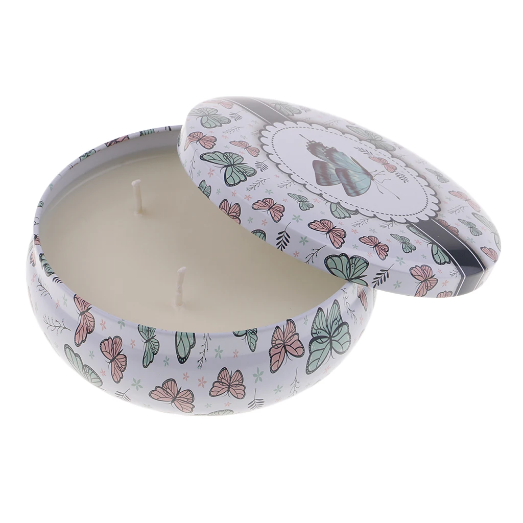 2 Scents 3 Wick Scented Candles Natural Soy Wax Portable Travel Tin Candle Gifts for Aromatherapy Wedding Party Home Decor Yoga