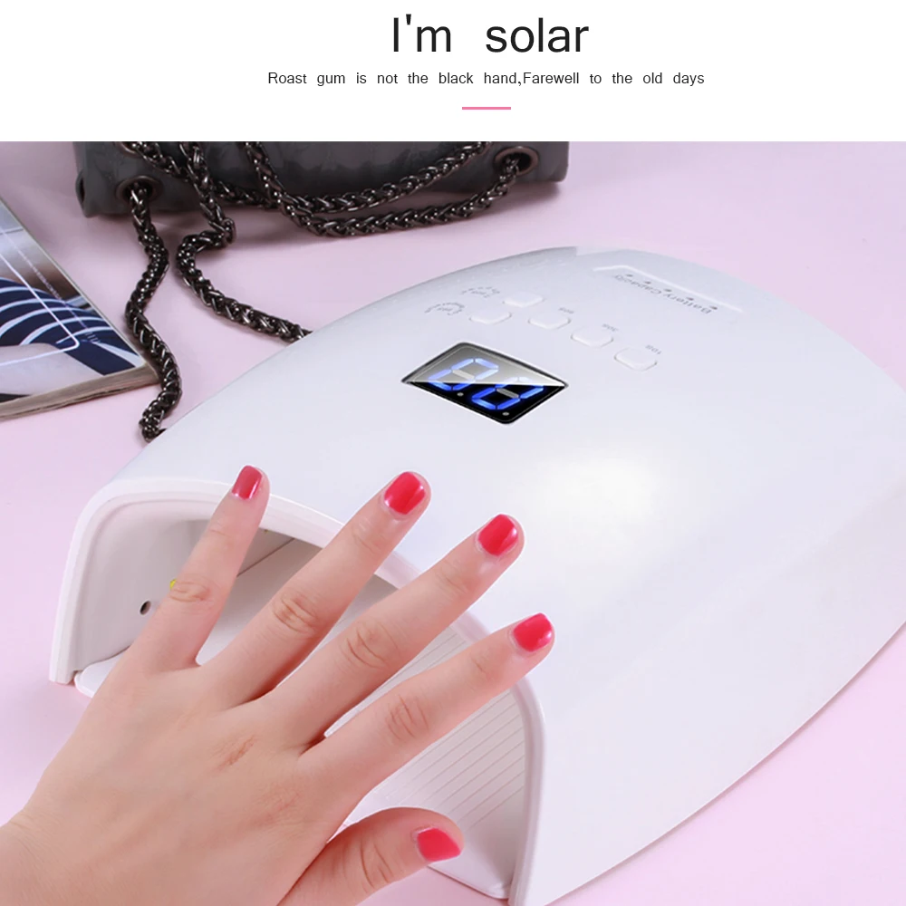 48W Dual Light Source Nail Drill Lamp for Dryer curing LED Manicure UV Built-in 30 small lamp beads | Красота и здоровье