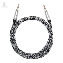 100pcs Python Crocodile pattern Snake skin audio cable Extension Hi Fi Stereo Headphone 3 5 Jack Cable for MP3 MP4 Player Car