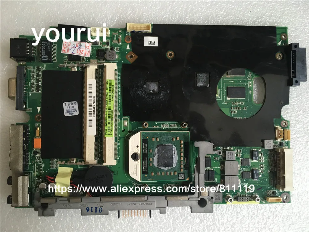 Материнская плата yourui для ноутбука asus материнская K40AB K40AD K40AF K50AB K50AD K50AF с 2007 ЦП или
