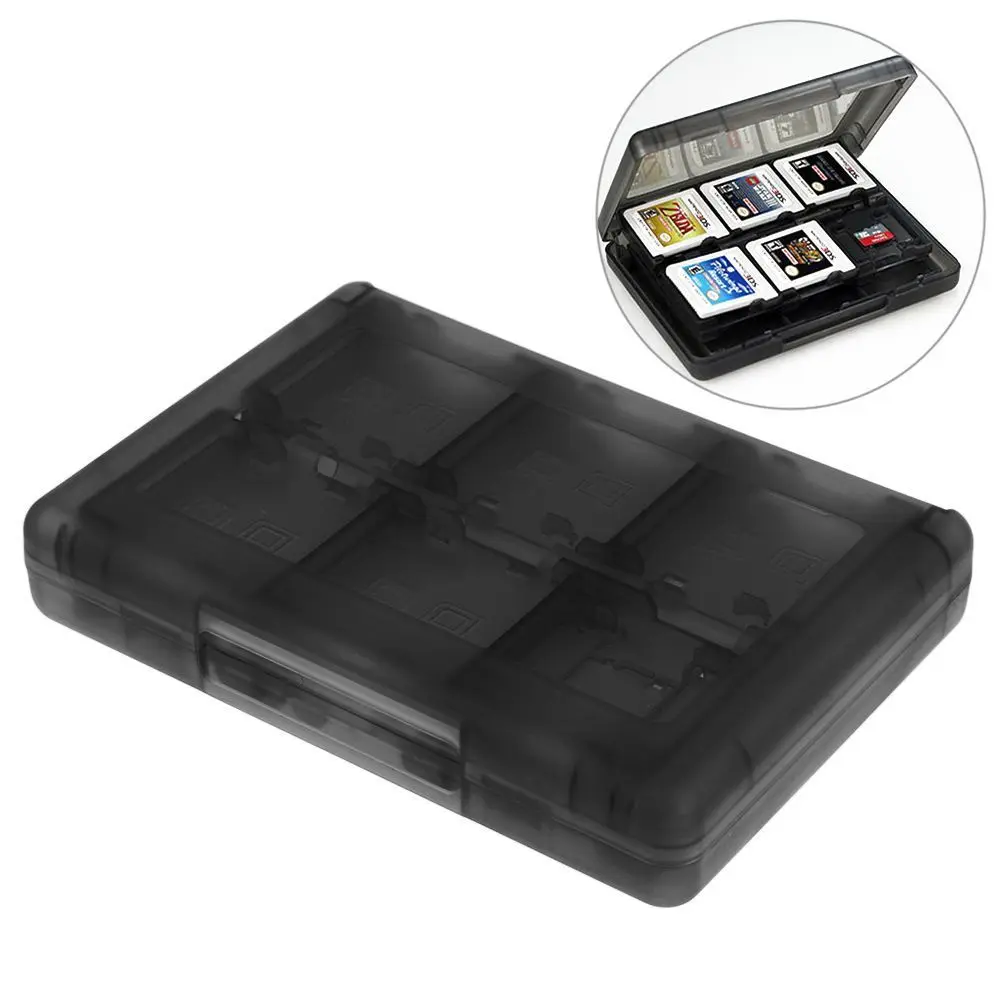 28 в 1 чехол-держатель для карт для nintendo DS 3DS XL LL DSi MT Новинка - Цвет: Black