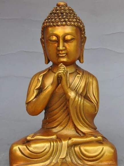 

tibet buddhism bronze gilt sakyamuni Shakyamuni Tathagata Amitabha buddha statue