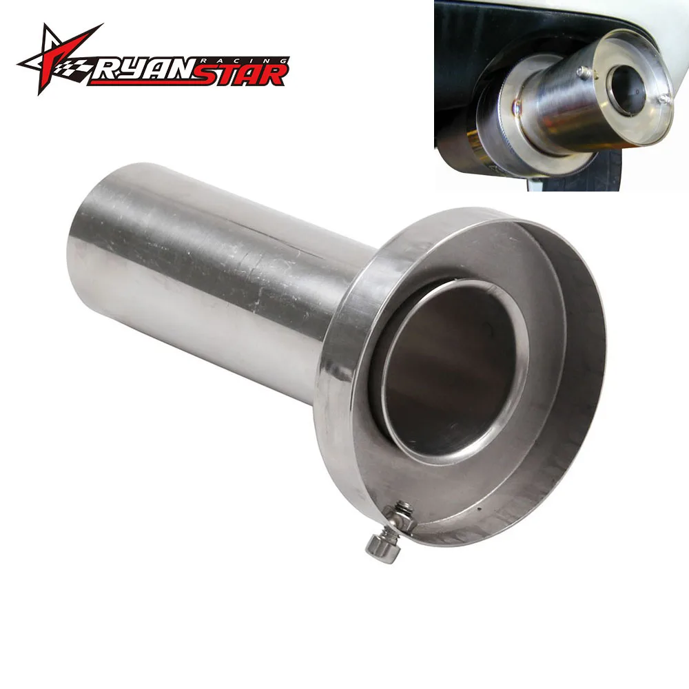 Ryanstar Universal Stainless Steel 3.5"4"4.5" Round Exhaust Muffler