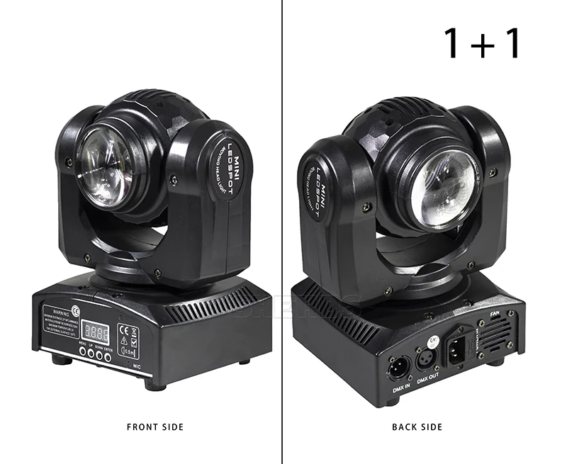 Iluminação de Palco w plus 1x10 2 Pçs e lote Lavagem Feixe Levou Lados Dobro 4x10 w Rgbw 4in1 Moving Head Dmx Led Rotating dj Stage Lâmpada Padrão 2 dmx 512 led