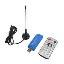 1 шт. Спортивная мини-видеокамера на оборудование ТВ ключ DVB-T+ DAB+ FM RTL2832U+ R820T2 цифровой USB 2,0 ТВ палка Поддержка SDR тюнер приемник+ антенна