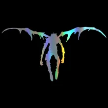 ^#Cheap Car Sticker 16.8cm*8.8cm Death Note Ryuk Fashion Car Decal Reflective Laser 3D Car Stickers Vinyl Car Styling Black Silver ^#Cheap Car Sticker 16.8cm*8.8cm Death Note Ryuk Fashion Car Decal Reflective Laser 3D Car Stickers Vinyl Car Styling Black Silver