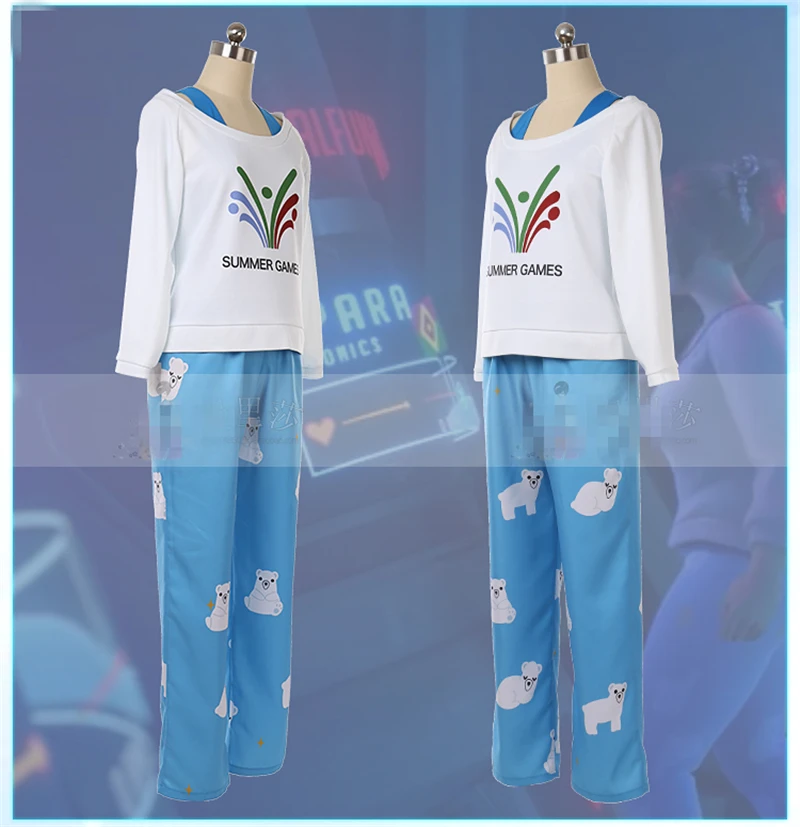 

Hot Game Mei Cosplay Costume Beautiful Pajamas Custom Made Nightgown