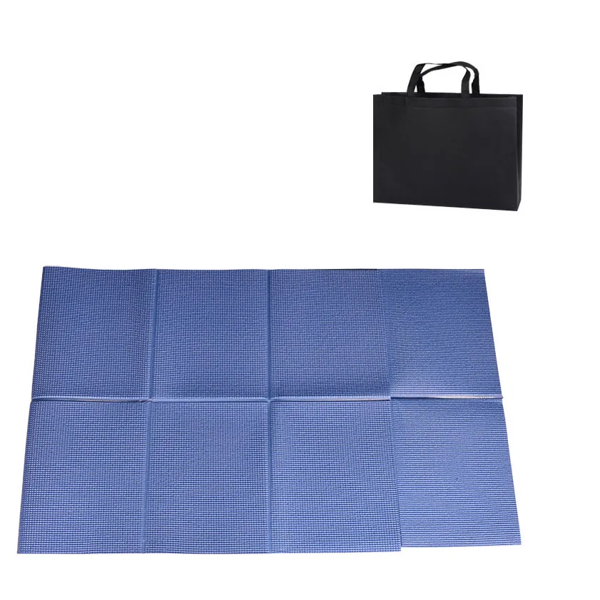 PVC Foldable Yoga Mat Exercise Pad Thick Nonslip Folding Gym Fitness Pad Pilates Supplies Floor