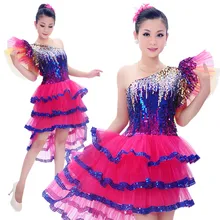 Новое специальное для взрослых; костюм для танцев Одежда для выступления одежда, расшитые пайетками, с tutudo592