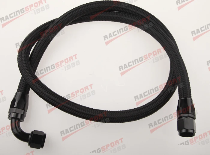 10 Feet 8 AN 8AN Black Nylon Steel Braided Hose for Fuel Oil Coolant Air
