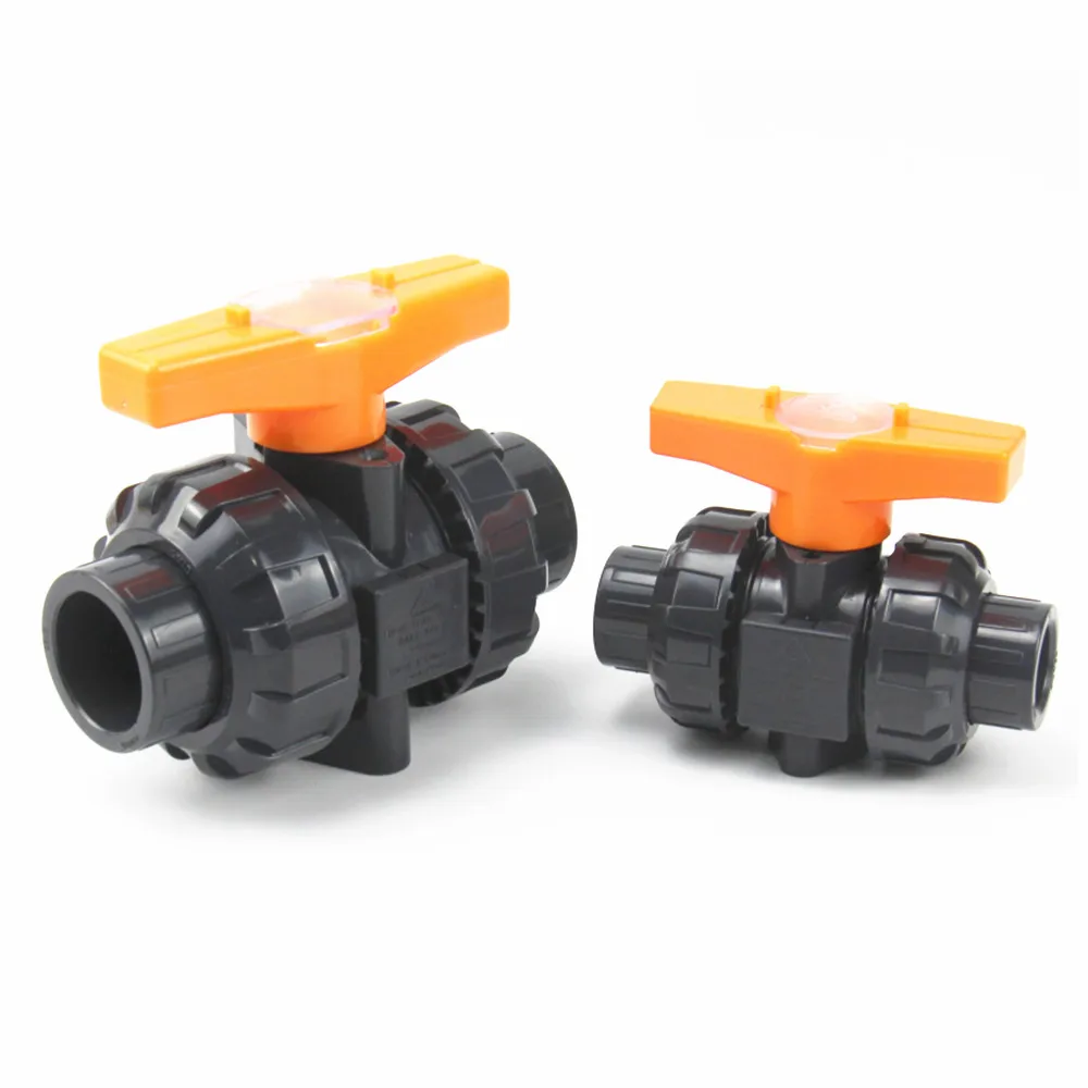 Válvula Esférica Taiwan Sanking Válvula Manual de Vias Upvc Polegadas com Soquete de Pressão de 11 Psi