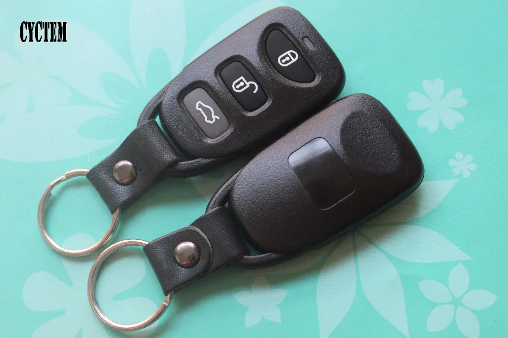 

CYCTEM 2X 3 Buttons Remote Key Shell Fob Replacement Case Blank Cover Fit For Hyundai Elantra