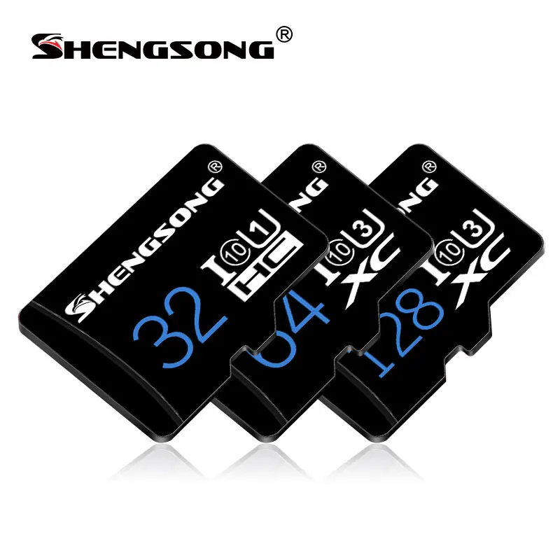 Shengson карта Micro SD карты памяти 16 Гб, 32 ГБ, 64 ГБ и 128 Гб MicroSD Max 80 м/с Uitra C10 TF карты C4 8G картао де memoria для настольного ПК