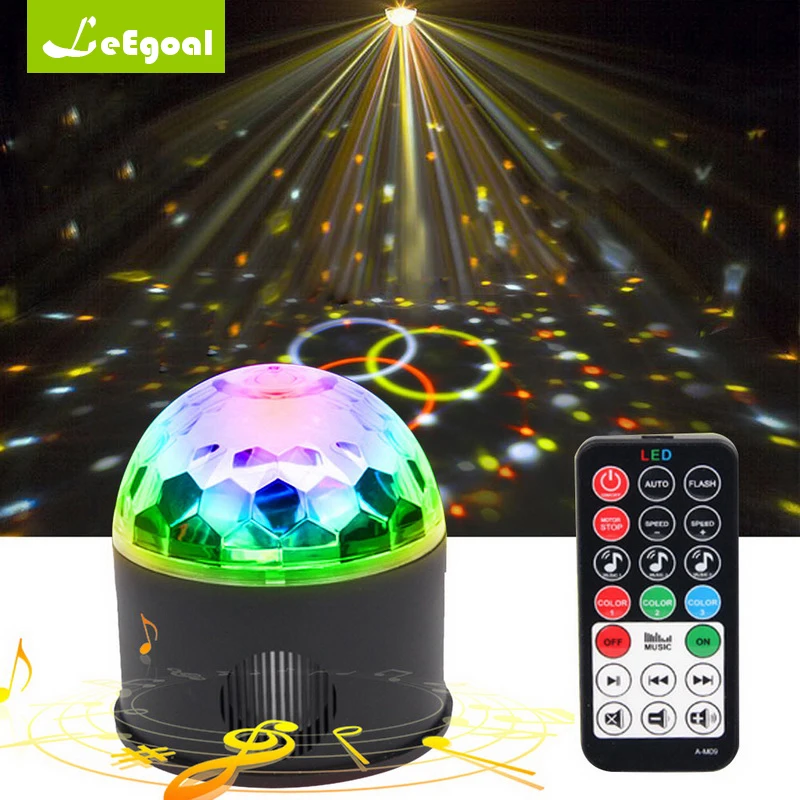 

Portable Wireless Bluetooth Speaker+9w Rgb Led Smart Led Light Bluetooth Speaker Disco Dj Party Music Player With Remote Control