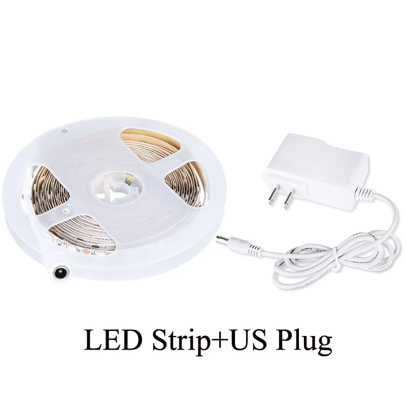 EeeToo светодиодный светильник для выращивания цветов, полный спектр, фитолампа SMD 5050, Светодиодная лента, светильник s для саженцев растений, DC 12 В, лампы для выращивания - Испускаемый цвет: LED Strip US Plug