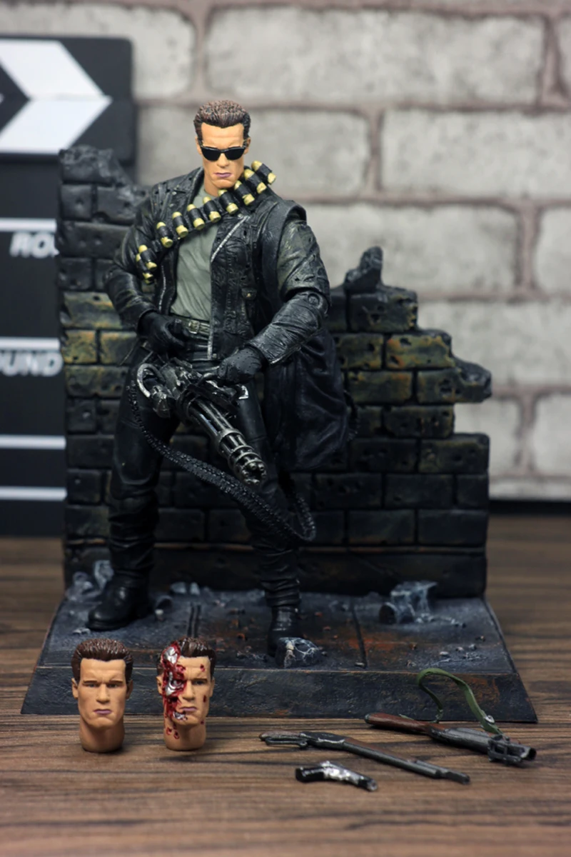 NECA Terminator 2: Судный день T-800 Арнольд Шварценеггер ПВХ фигурка игрушка кукла подарок