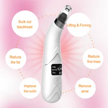 Средство для удаления угрей вакуумная Очищающая маска для лица Электрический инструмент для удаления дефектов кожи USB Перезаряжаемый инструмент для всасывания угрей