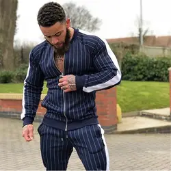 2019 Новый Для мужчин осень толстовки спортивный костюм мужской толстовка штаны мульти-карман модные штаны Высокое уличные куртки комплекты