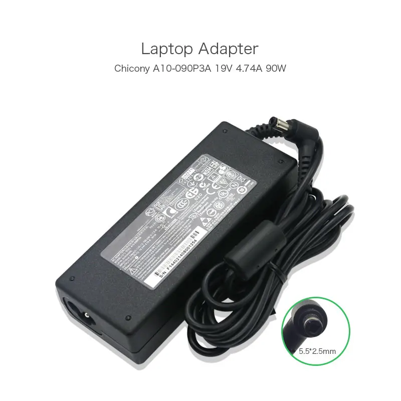 19V 4.74A 90W A10-090P3A для Chicony ноутбук Мощность адаптер ноутбука Acer Aspire 3020 5670 7110 5600