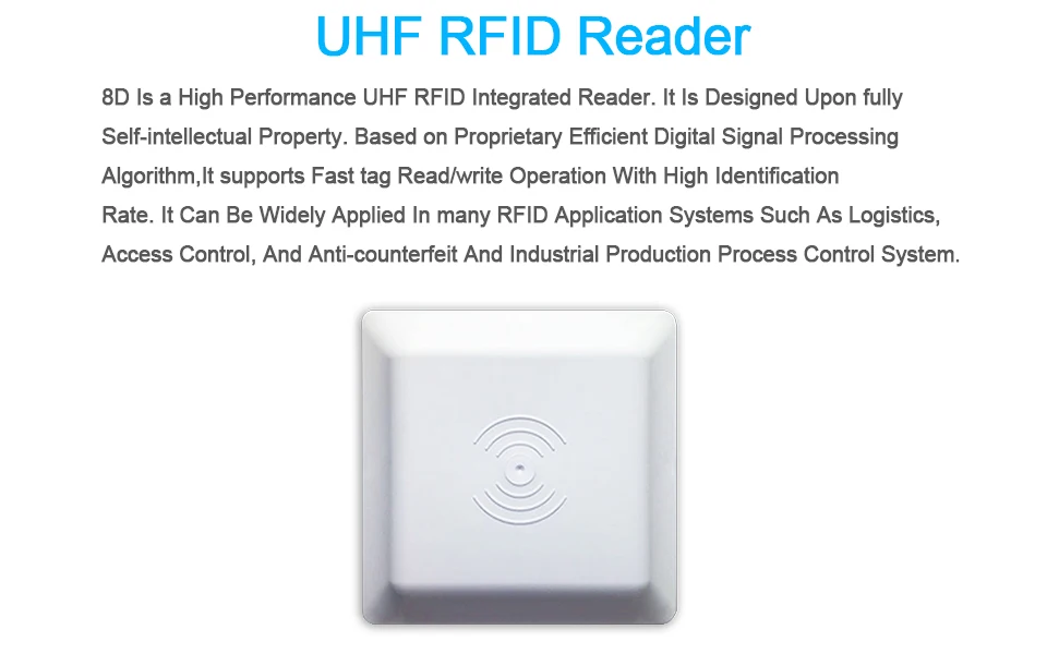UHF RFID Antenna 6m Long Distance Range With 8dbi Antenna For Parking RS232RS485Wiegand 2634 Integrative UHF Reader    