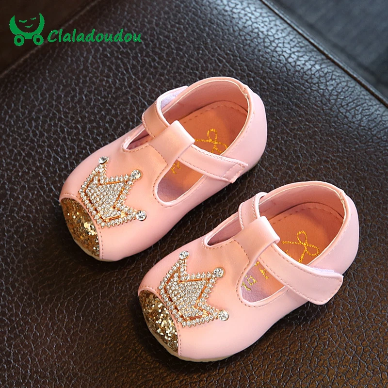 Claladoudou Toddler Baby Genuine Leather Shoes Newborn Baby Boys Girls Pure White Shoes Infant Toddler Soft Anti-slip Shoes 0-2Y