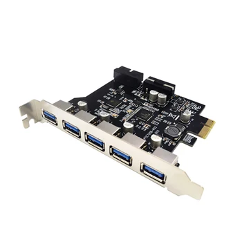 

USB3.0 Expansion Card 5 Ports + 19PIN Slot Computer Accsessories for WinXP Vista SGA998