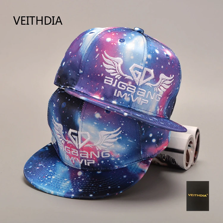 VEITHDIA 2017 Star Fashion Hat Star Wings Alphabet Baseball Cap Korean