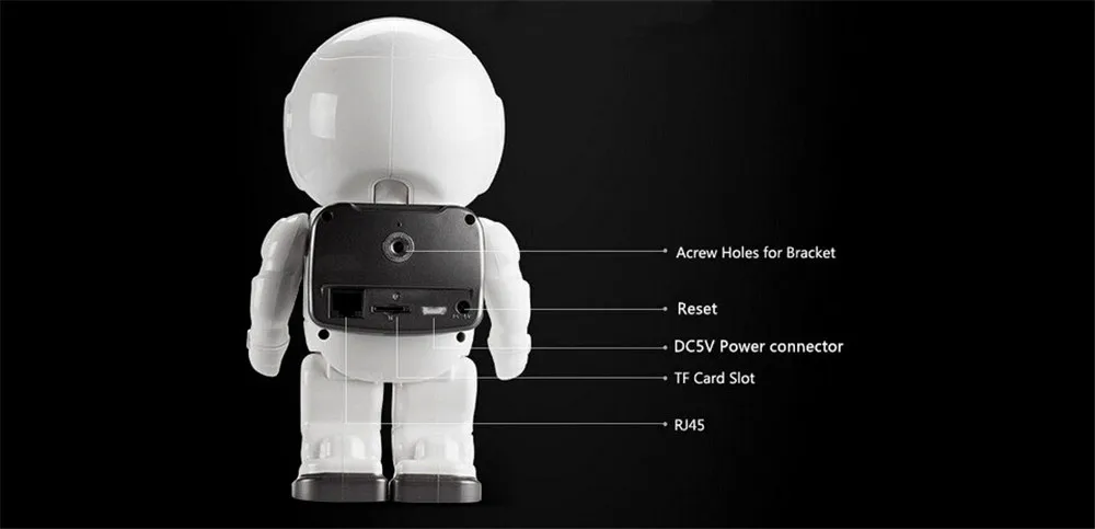 Wistino HD 1080P CCTV Wireless IP Camera PTZ WIFI Robot Camera Night Vision Surveillance Smart Home Video Baby Monitor Indoor  (17)