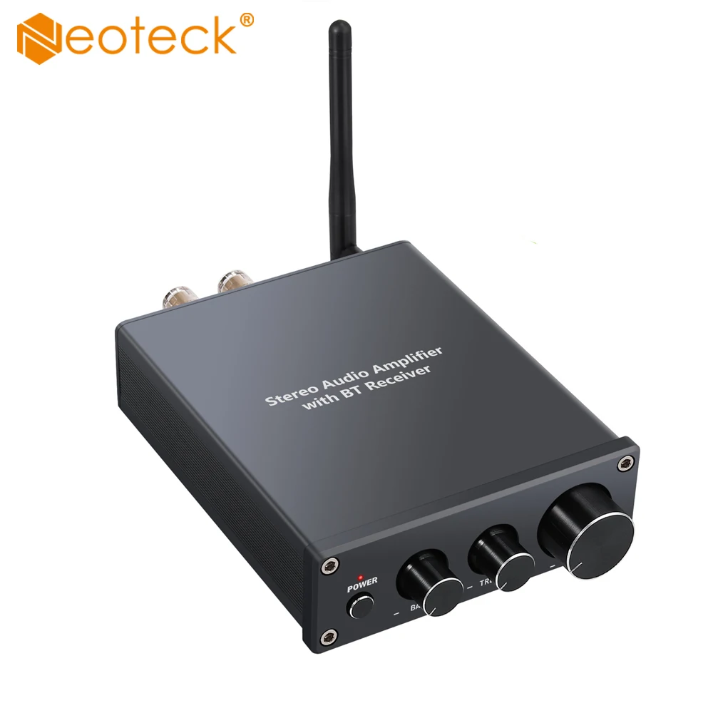 Neoteck Bluetooth 4,2 приемник стерео аудио усилитель с низкой задержкой 2 канала класса D Интегрированный усилитель цифровой усилитель мощности 50 Вт