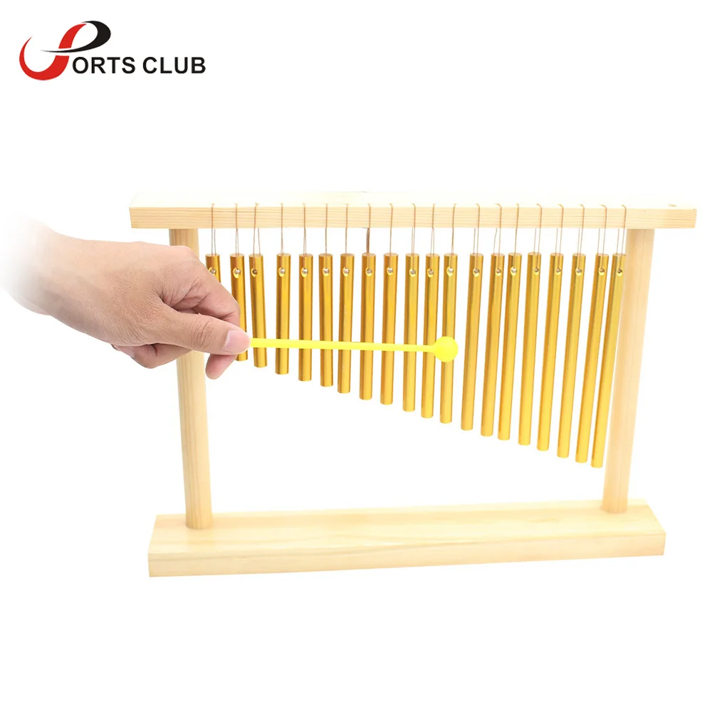 High Quality 20 Tone Table Top Bar Chimes 20 Bars Single row Musical