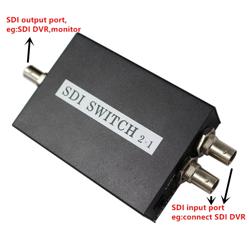 T SDI Switch 3GHDSDI 2x1 Switcher with BNC Female Support 1080P Distribution Extender for Projector Monitor Camera Free Shipping (13)