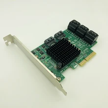 8 Порты и разъёмы PCI-E PCI Express SATA 3,0 III 3 6 ГБ контроллер карточка SSD PCIe SATA карточка SSD SATA3.0 адаптер Райзер низкий профиль кронштейн